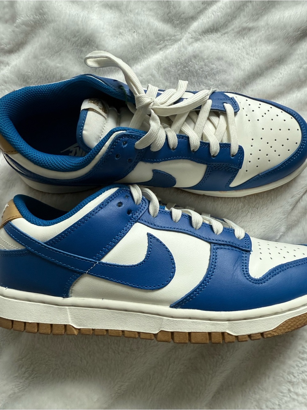 Nike Low-Top Sneakers in Blue, White and Gum